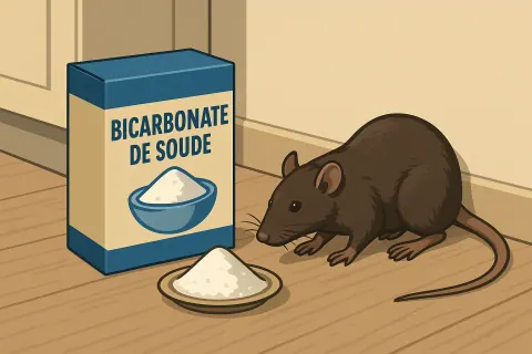Bicarbonate de soude contre les rats